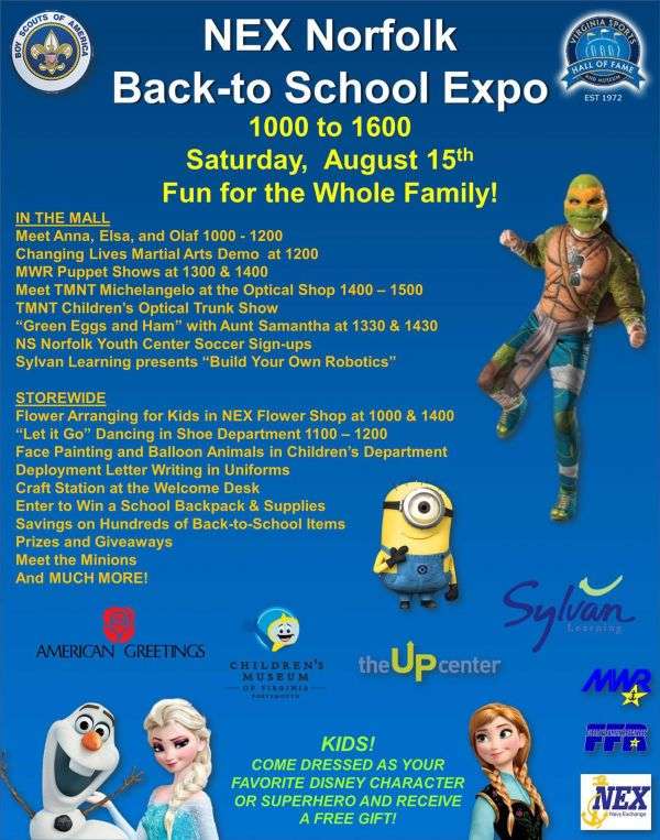 NEX Norfolk Back-To-School Expo