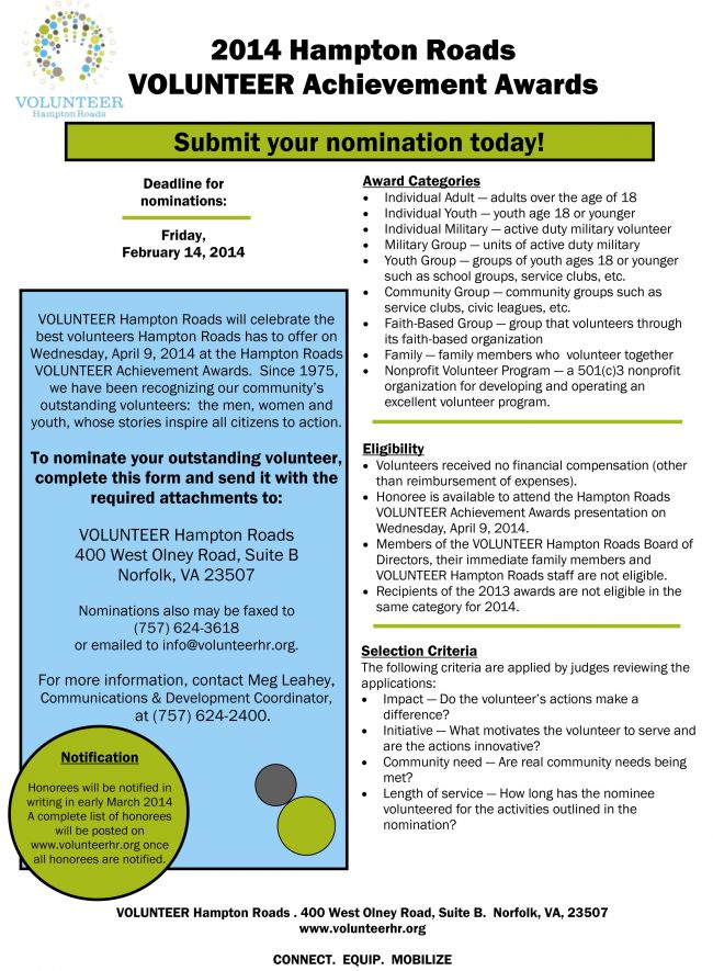 VOLUNTEER Appreciation Award HRVAA_Nominations_2014-1.jpg