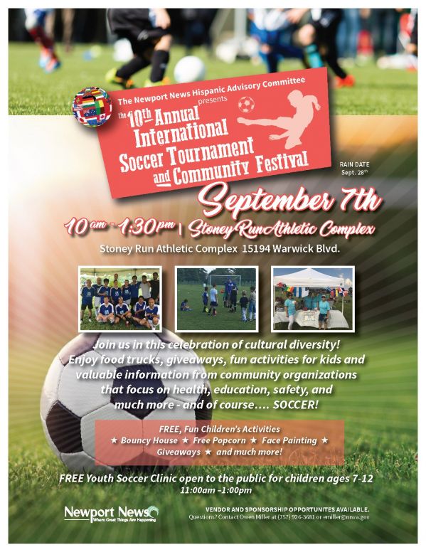 Free Soccer Tournament and Community Event Newport News VA