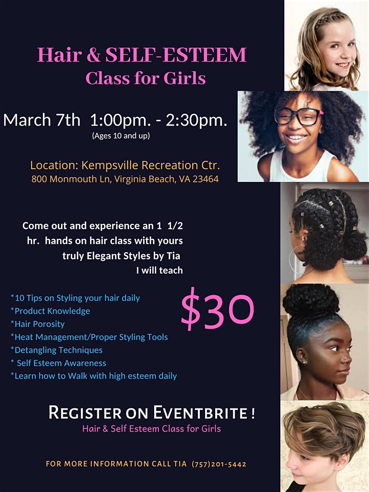 Hair & Self-Esteem Class For Girls