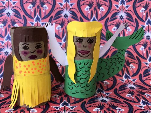 Toilet paper roll art projects from Art Teacher 2 Go - Hampton Roads