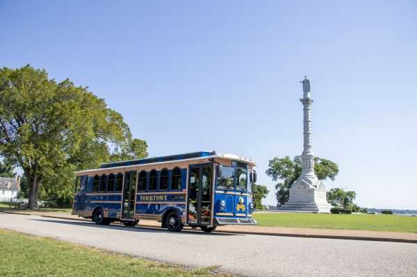 Trolley Victory Monument Yorktown VA Trolley Victory Monument Yorktown VA