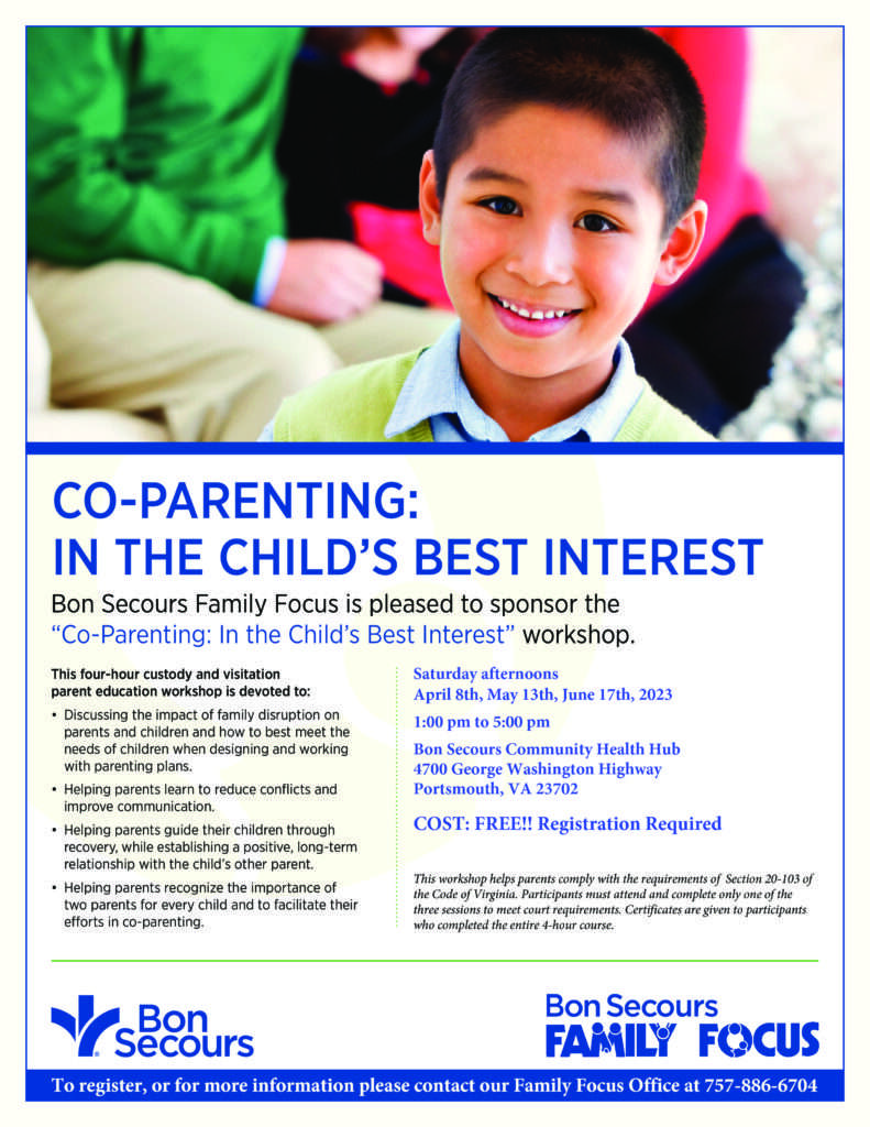 Co-Parenting April-June 2023 Hampton Roads Virginia