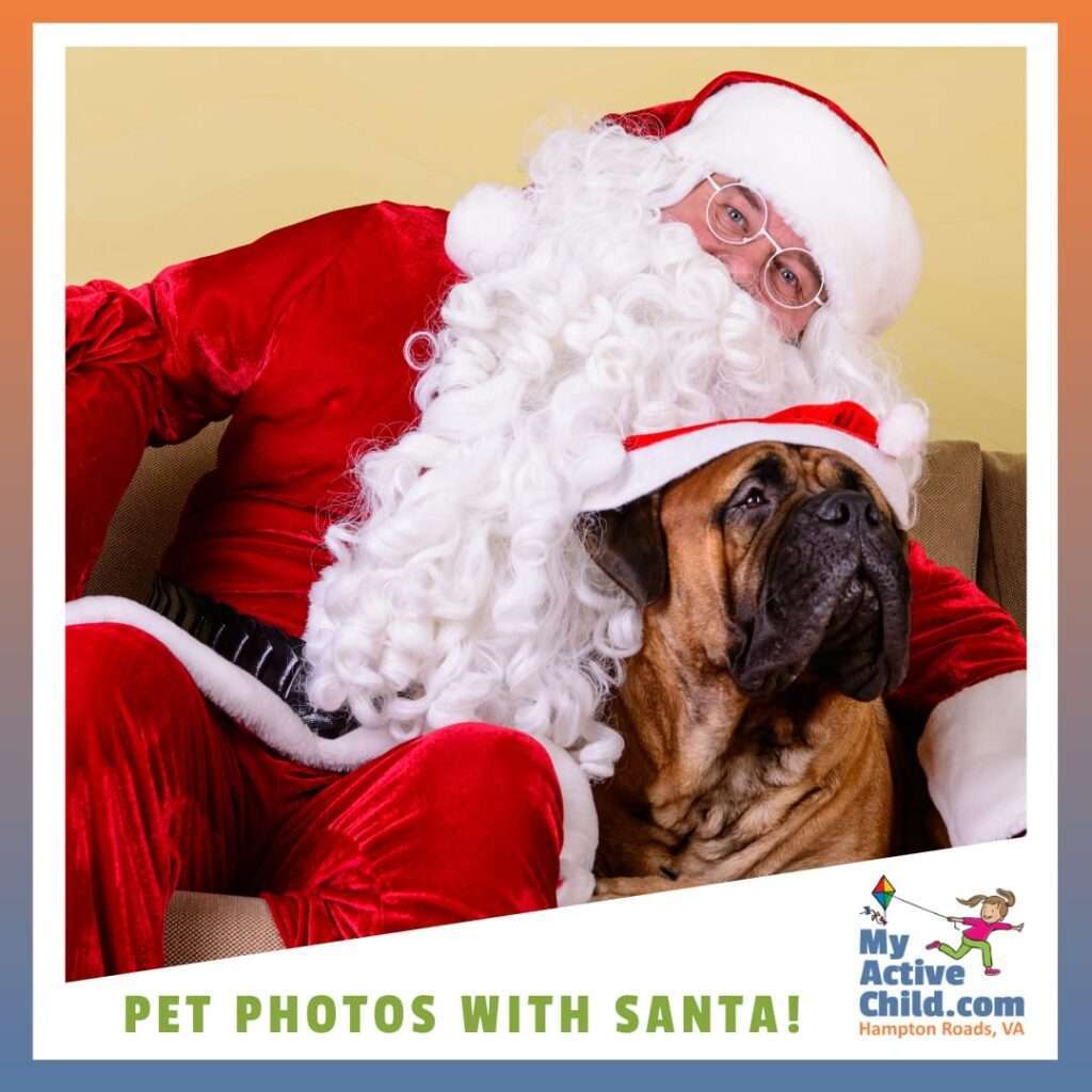 Pet Photos with Santa in Hampton Roads, Virginia