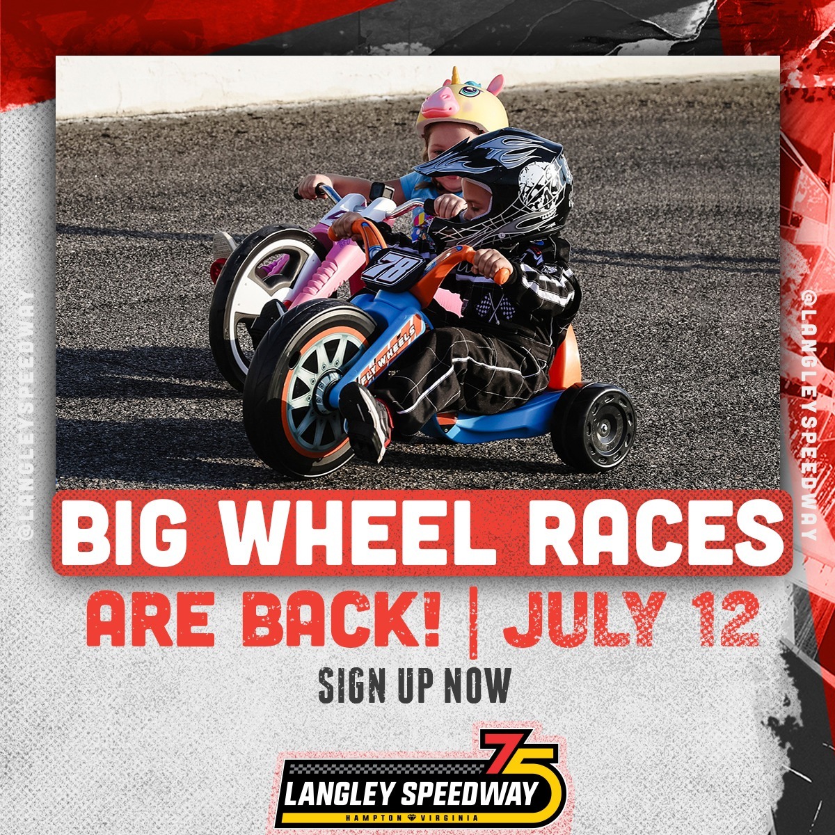 Big Wheel Races at Langley Speedway