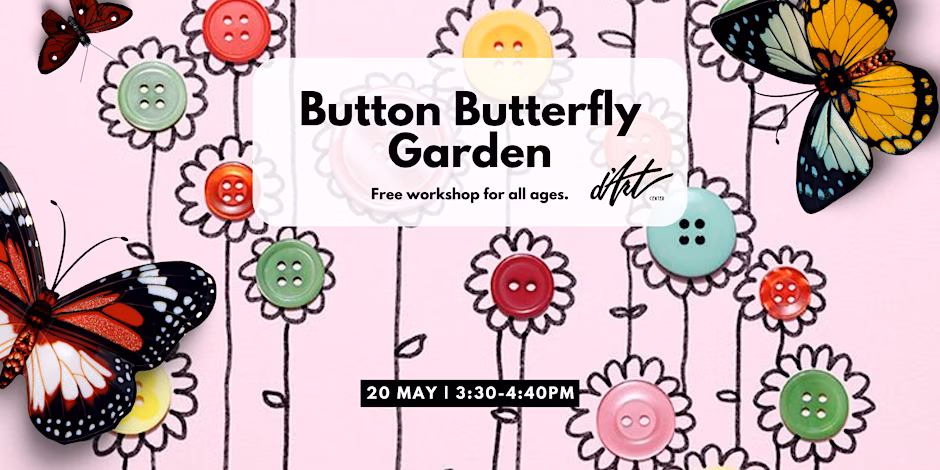 Button Butterfly Garden Craft