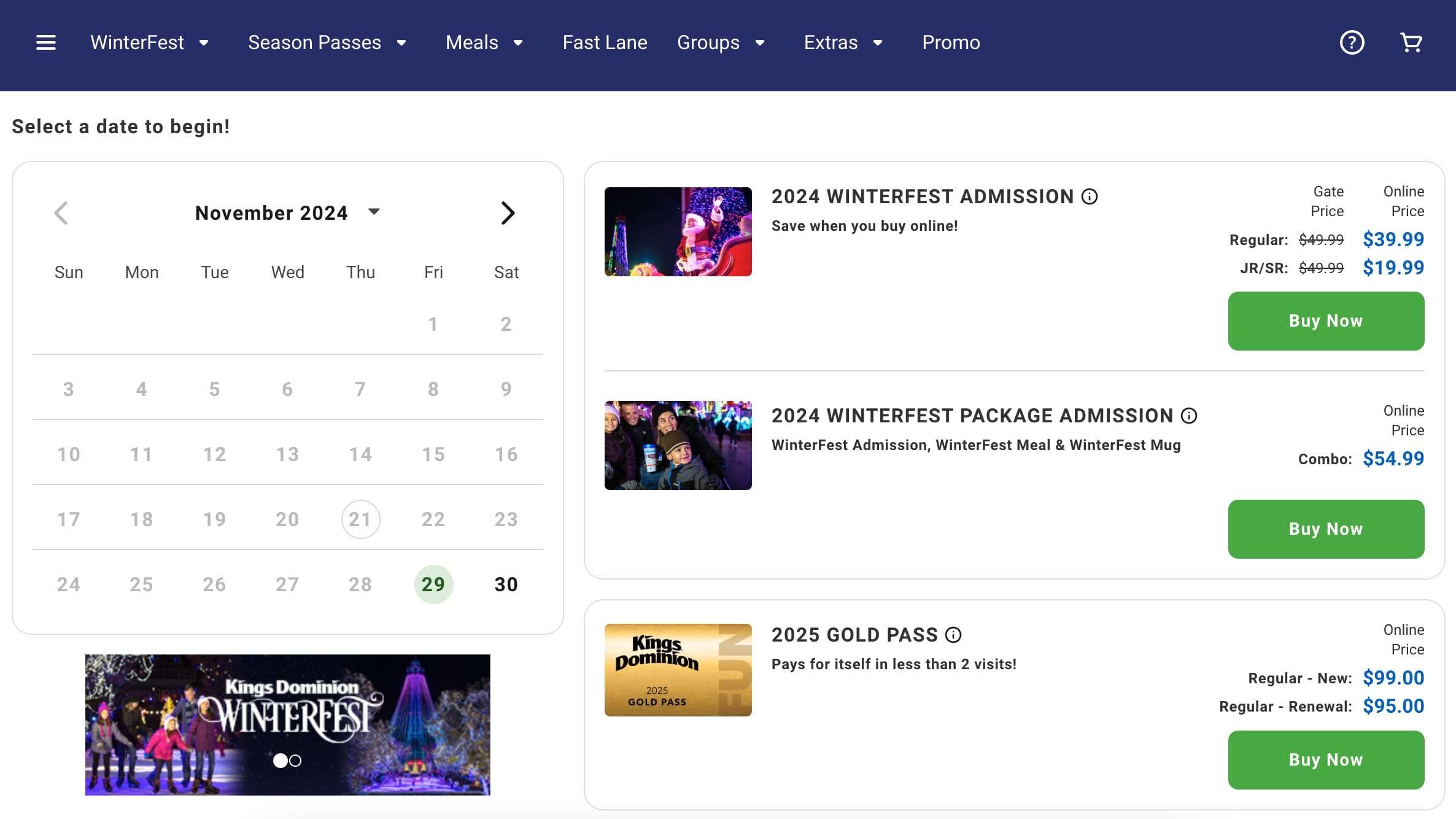 Christmas Events & Activities WinterFest Kings Dominion