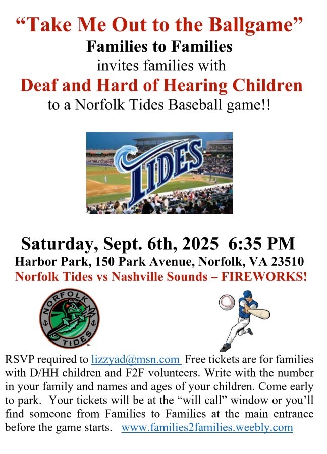 Families to Families September 2025 event