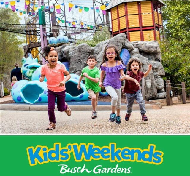 Busch Gardens Kids Weekends