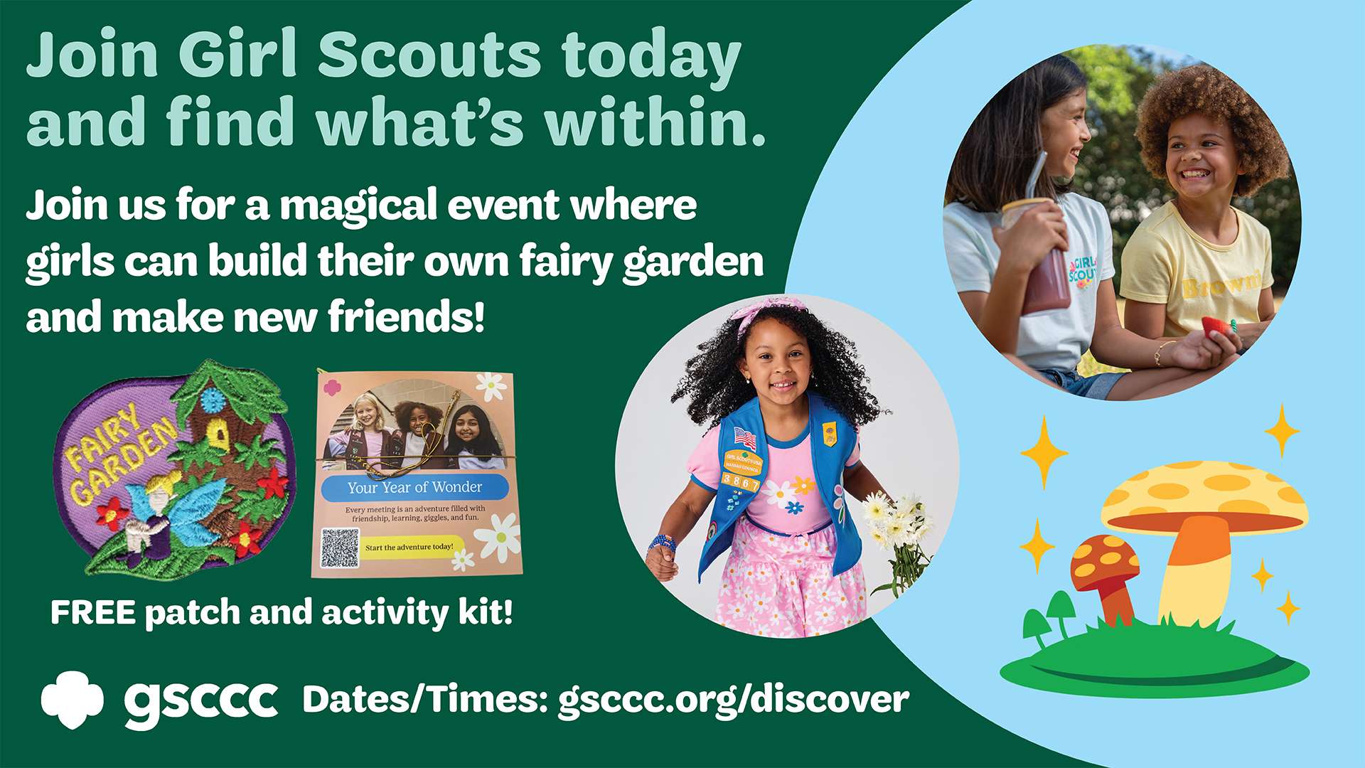 Active Fairy Garden Party Events with Girl Scouts