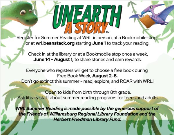 Summer Reading for Children Williamsburg Regional Library, VA 2026
