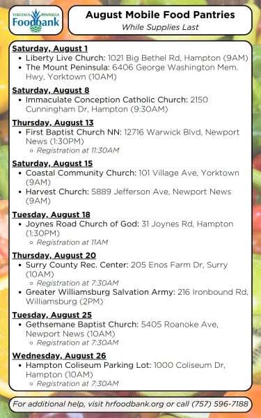 August Peninsula Foodbank