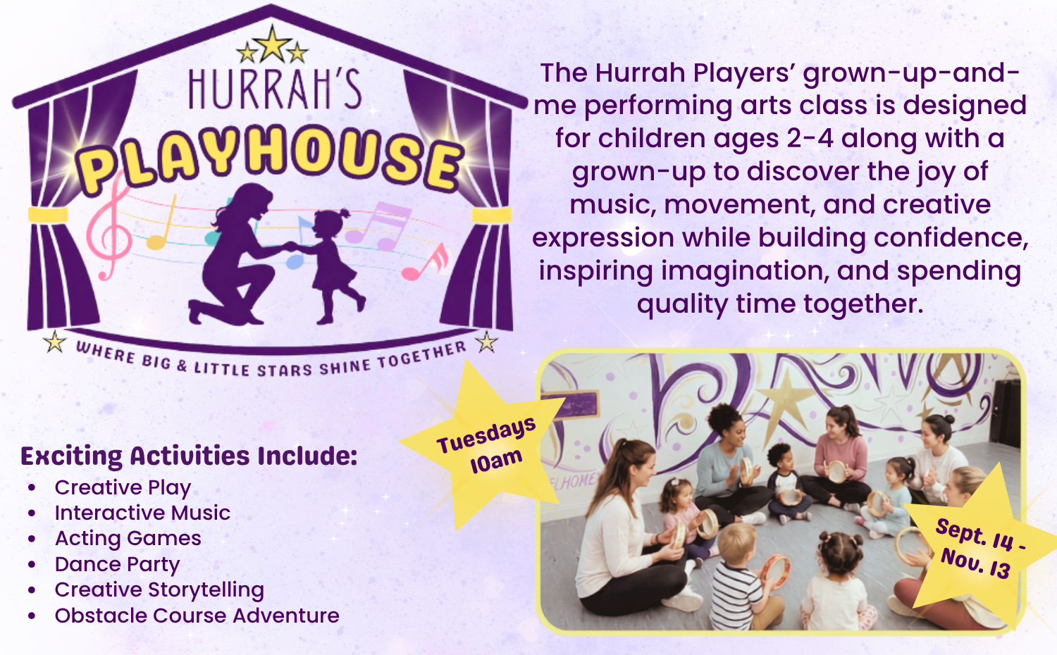 plsybill ad Hurrahs Playhouse 5 x 3.1 in
