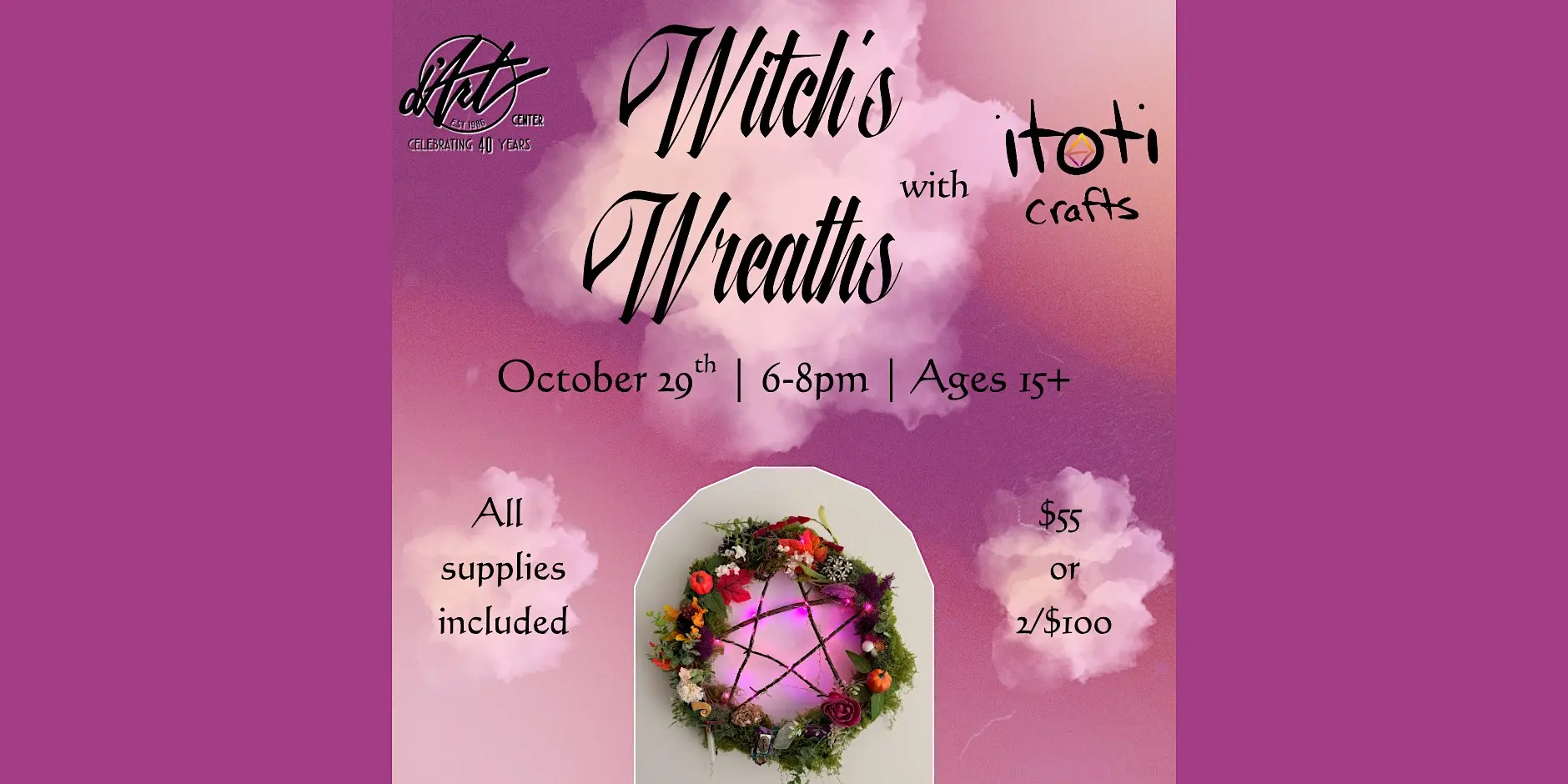 Witch's Wreaths with itoti crafts